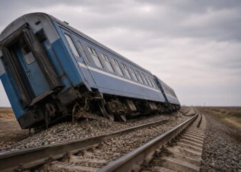 Вагон пассажирского поезда сошел с рельсов в Кызылординской области