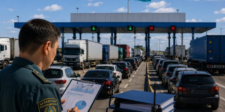 Причины скопления транспорта на «Кайраке» назвали в ДГД