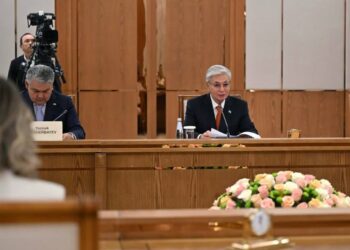 Токаев и Милатович провели переговоры в расширенном составе