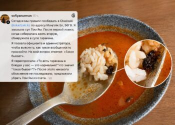 «Обнаружила таракана в супе»: вокруг ресторана Okadzaki разгорелся скандал