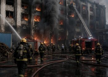 Пожар на обувной фабрике в Китае унес жизни 28 человек