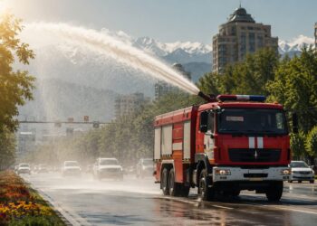 Алматы готовится к 42-градусной жаре: на улицы выведут поливочную технику