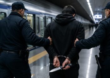 Пассажира с ножом и наручниками задержали в метро Алматы