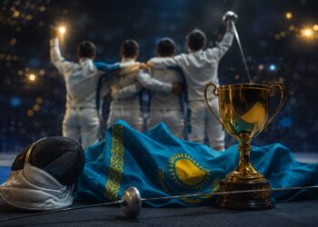 Сборная Казахстана впервые в истории завоевала золото чемпионата мира по фехтованию