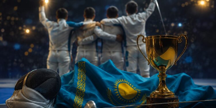 Сборная Казахстана впервые в истории завоевала золото чемпионата мира по фехтованию