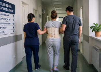 В Алматы врачи спасли женщину после падения с девятого этажа