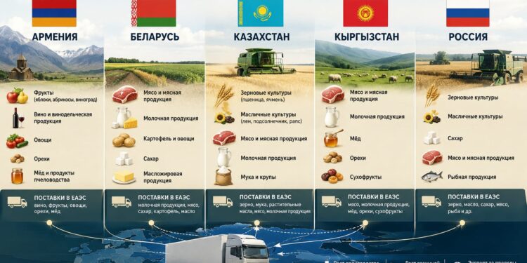 Казахстан оказался среди лидеров аграрного роста ЕАЭС
