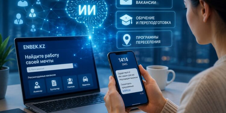 Работа сама найдет безработных казахстанцев с помощью ИИ