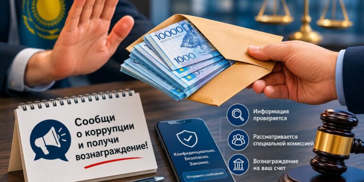 За сообщения о коррупции заплатят до 17 миллионов тенге
