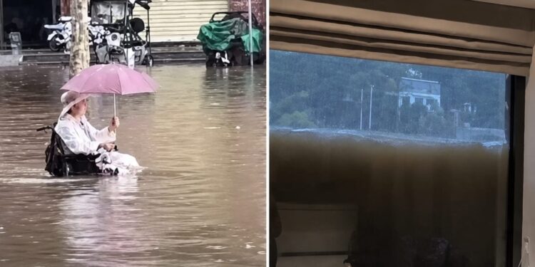 Китай ушел под воду после тайфуна «Дельфин»