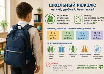 Минздрав республики напомнил, сколько должен весить школьный рюкзак