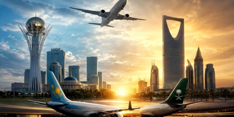 Казахстан и Саудовская Аравия увеличат число авиарейсов с 28 до 70 в неделю