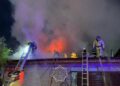 Пожар в двухэтажном здании произошёл ночью в Астане
