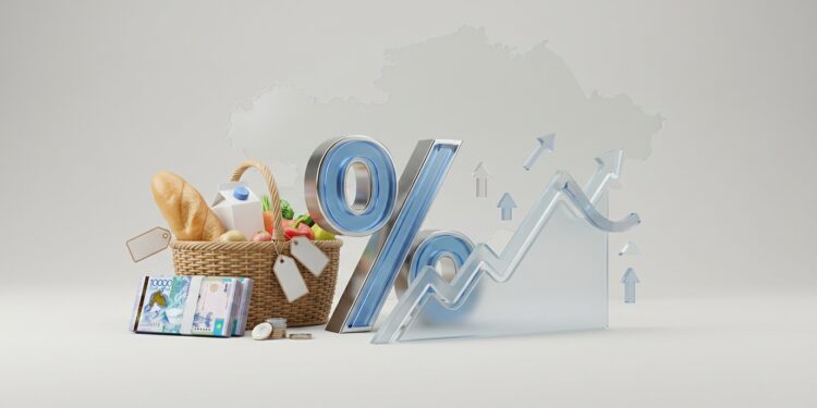 Годовая инфляция в Казахстане замедлилась до 9,8%