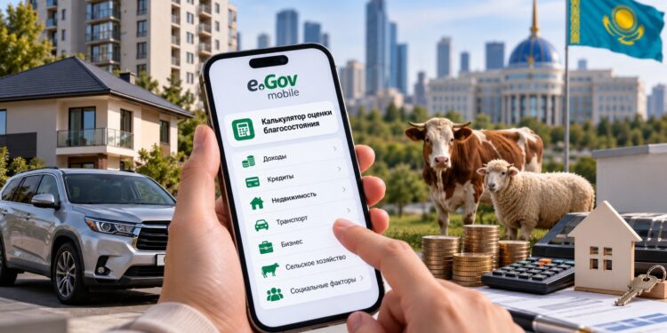 Квартиры, кредиты и даже скот: как eGov оценивает благосостояние казахстанцев